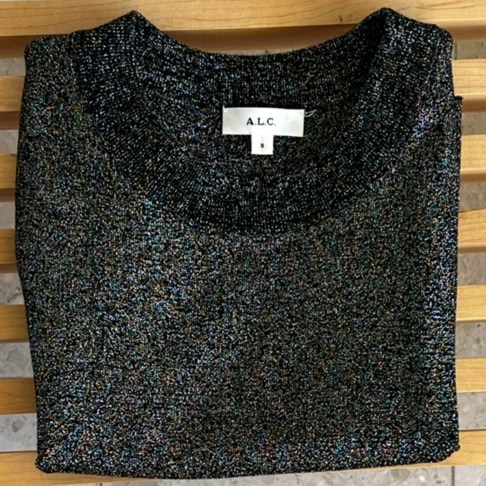 A.L.C. Textured Sleeveless Top | Designer Minimalist Blouse | Size S